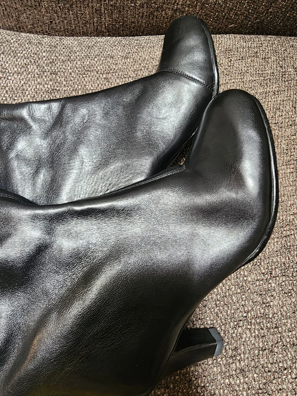 United Nude Black Over-the-Knee Leather Boots